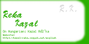 reka kazal business card